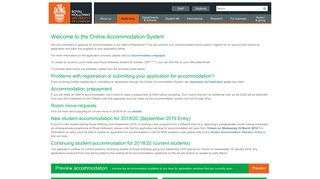 Online Accommodation System - Login or Create an Account - Royal ...