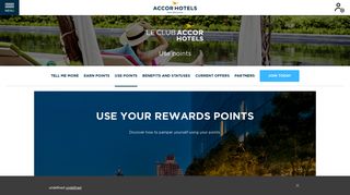 Use your Rewards points - Accor Hotels