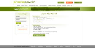 PhonePower.com - My Account - Login to Your Account
