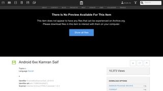Android 6xx Kamran Saif : Free Download, Borrow, and Streaming ...