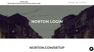 Norton Login - Norton Sign in | Norton Account | Norton Antivirus Login