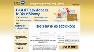 AccountNow | Gold Visa Prepaid Card | Prepaid Debit Card ...