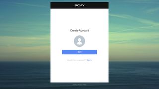 Create Account | Sony Entertainment Network
