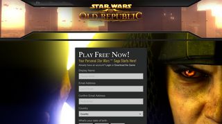 Star Wars: The Old Republic | Create Account