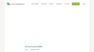 Living Accountable | Accountable2You.com