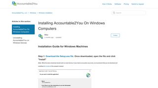 Installing Accountable2You On Windows Computers ...