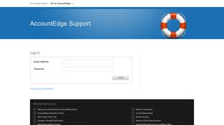 Log in / FAQs - AccountEdge Support