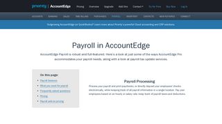 Payroll Processing Software | AccountEdge
