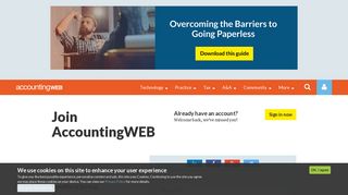 User account | AccountingWEB