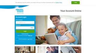 Login to your Electric Ireland account - View bills & pay online