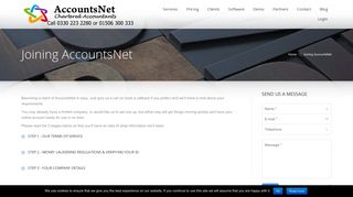 Joining AccountsNet - Accountants for Contractors, freelancers and ...