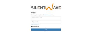 Login - SilentWave Accounts Portal