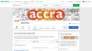 Accra Care Salaries in Hopkins, MN | Glassdoor