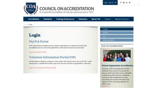 Login - Council on Accreditation