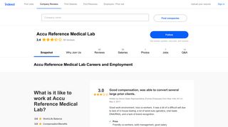 Accu Reference Medical Lab Careers and Employment | Indeed.com