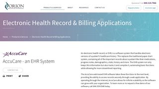 AccuCare Web-Based EHR Software | Orion Healthcare Technology