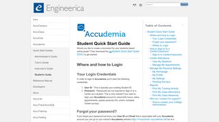 accudemia:student-quickstart – Engineerica Documentation