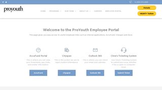 Employee Portal - ProYouth - Empowering Youth. Empowering ...