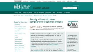 Accuity - financial crime compliance screening solutions - The Law ...