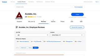 Working at Aculabs, Inc.: 80 Reviews | Indeed.com
