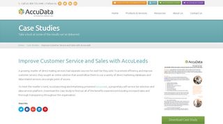 Improve Customer Service and Sales with AccuLeads | AccuData ...