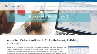 Behavioral Health EHR /EMR | Accumed EHR | Simple ... - Accumedic