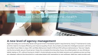 Cloud Solutions for Behavioral Health | Accumed EHR - Accumedic