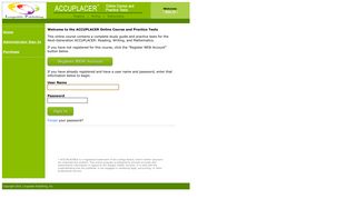 ACCUPLACER Online Course and Practice Tests - Longsdale ...