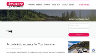 Accurate Auto Insurance For Your Insurance