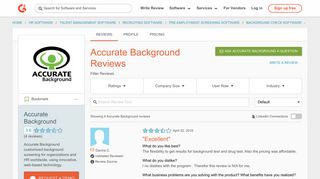 Accurate Background Reviews 2018 | G2 Crowd