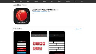 LexisNexis® Accurint® Mobile on the App Store - iTunes - Apple