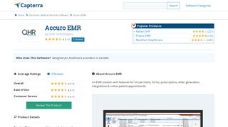 Accuro EMR Reviews and Pricing - 2019 - Capterra