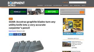 GEAR: Accutrax graphite blades turn any utility knife into a very ...