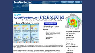 AccuWeather.com: Premium Benefits 15-Day Detailed Forecasts
