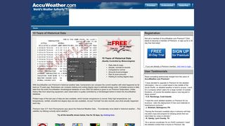15 Years of Historical Data - AccuWeather