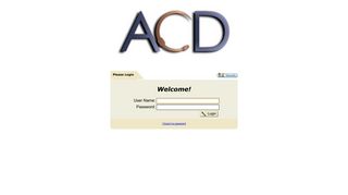 ACD Direct Login Page