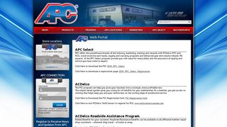 Web Portal | APC Auto Parts Centres