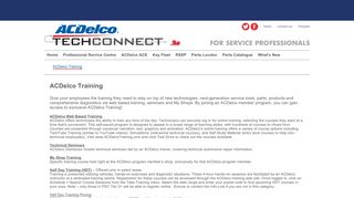 ACDelco Techconnect • ACDelco Training - Techconnect Canada