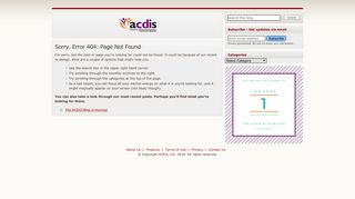 A Note from ACDIS: What do you mean 'Log in?' I am logged in ...