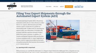 Filing Your Export Shipment through the Automated Export System ...