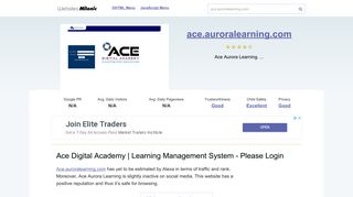 Ace.auroralearning.com website. Ace Digital Academy | Learning ...
