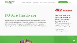 DG Ace Hardware - PayServ Systems