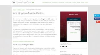 Ace Kingdom Mobile Casino - Casino Rewards - casino bonuses