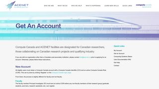 ACENET | Get An Account