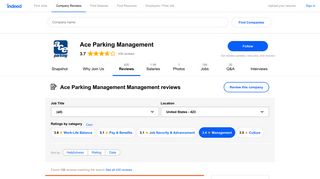 Working at Ace Parking Management: 148 Reviews about ... - Indeed