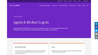 Insurance agents and brokers log in - Chubb
