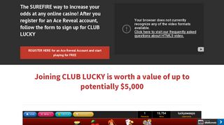 Play Ace Reveal Sweepstakes with Promo Code LUCKYSWEEPS ...