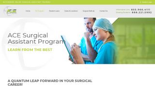 Surgical Assistant Program | Online SA School | ACE Surgical Assisting