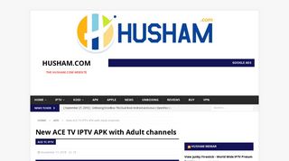New ACE TV IPTV APK with Adult channels - Husham.com IPTV