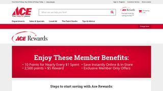 Ace Rewards - Welcome